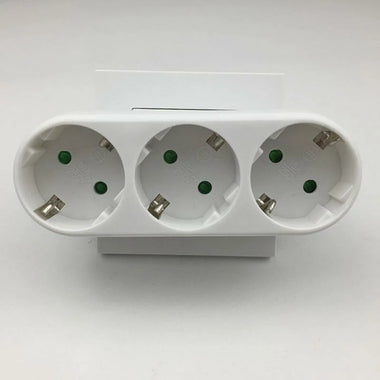 Universal One to Three EU German Standard Conversion Socket Plug Smart Travelling Conversion Power Plug Socket