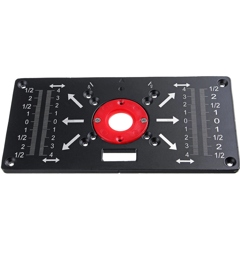Drillpro 235x120x8mm Trimming Machine Flip Panel Woodworking Router Table Insert Plate for MAKITA(RT0700c)