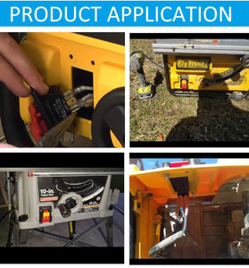 Table Saw Paddle On Off Switch Replacement Compatible with Ryobi Craftsman 125V Safety Key Screw Terminals Emergency Stop Large Actuator ABS Material