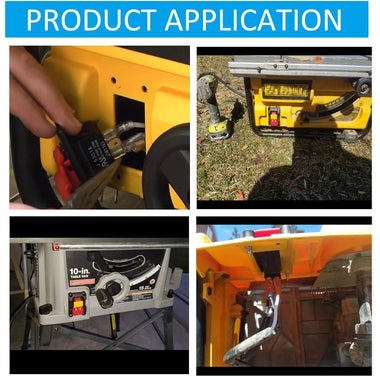 Table Saw Paddle On Off Switch Replacement Compatible with Ryobi Craftsman 125V Safety Key Screw Terminals Emergency Stop Large Actuator ABS Material