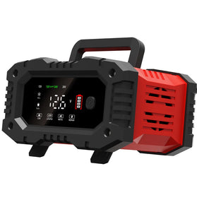 FOXSUR 300W 12V 24V High-Power Portable 20A Car Battery Charger for Calcium Gel AGM Wet LiFePO4 lead Acid Batteries