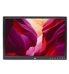 17 inch Screen Touch Button Digital Photo Frame LED Backlight 1080P HD Electronic Album HDMI HD Wall Mount Display Video Advertising Machine Video Player EU Plug