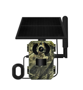 ESCAM QF380 4G 1440P 16MP Hunting Camera Wireless PIR Motion Detection Night Vision Two-way Audio IP66 Solar Powered Wild Animal Monitoring Cameras EU Version