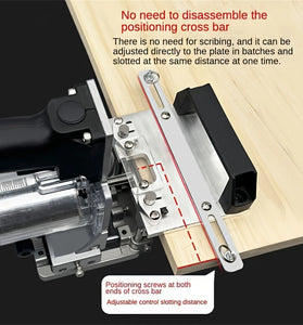 Aluminum Alloy Mortising Jig 2 in 1 Slotting Bracket Punch Locator Milling Cutter Positioning Frame for Trimming Machine