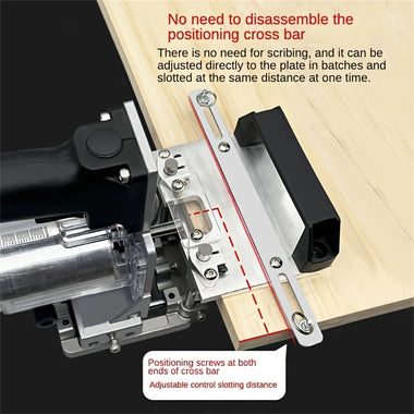 Aluminum Alloy Mortising Jig 2 in 1 Slotting Bracket Punch Locator Milling Cutter Positioning Frame for Trimming Machine
