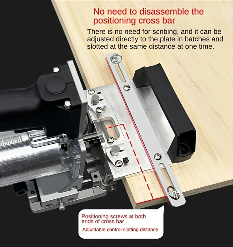 Aluminum Alloy Mortising Jig 2 in 1 Slotting Bracket Punch Locator Milling Cutter Positioning Frame for Trimming Machine