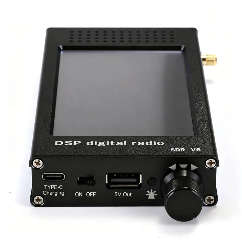 DeepSDR V6 High Performance DSP Digital Receiver 4.3 Inch IPS Touchscreen 192kHz Spectrum Display Multimode CW AM SSB FM Audio SDR Radio Receiver