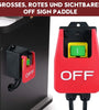 Safety Power Switch 220V 16A Large Paddle On Off Switch Emergency Stop Zero Voltage Switch Compatible with Router Tables Table Saws Drills Milling Machines Plug and Play Design