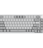 Ajazz AK820pro Display Screen Mechanical Gaming Keyboard 81-Keys+Color Screen Layout RGB PBT 2.4G/BT/USB Wired Gaming Keyboard with Knob for PC Laptop Gasket Structure Hot-Swappable