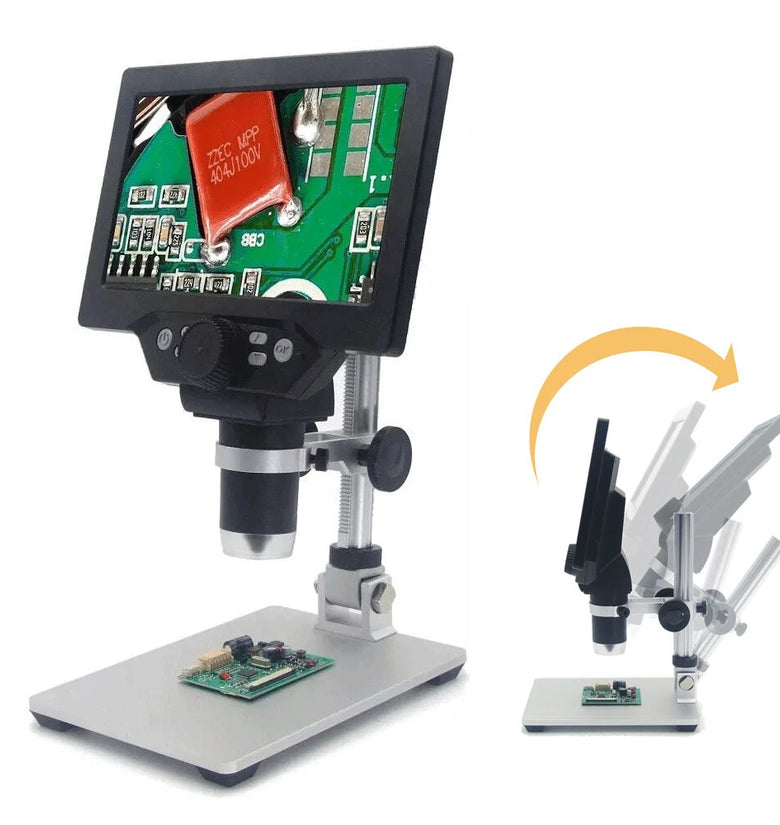 MUSTOOL G1200 Digital Microscope 12MP 7 Inch Large Color Screen Large Base LCD Display 1-1200X Continuous
