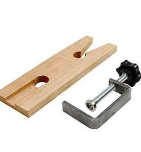 Bench Pin Clamp C Clamp Mount On Bench Table Jewelry Tool Hardwood 9x2 Inches for Sawing Drilling Filing Workbench