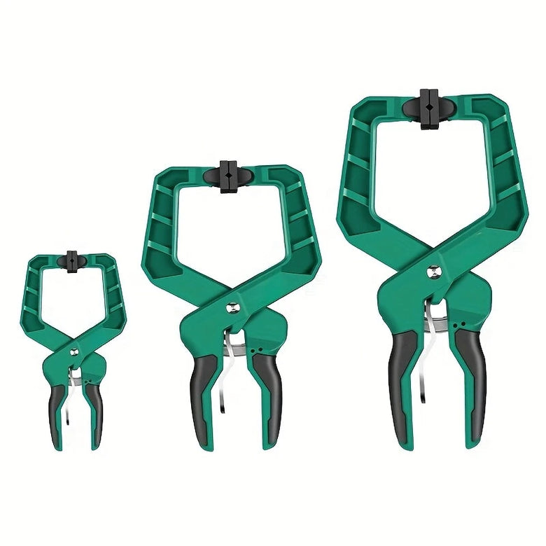 Quick Self-Locking Woodworking G Clamp 4/6/8/9 Inch Enhanced Nylon Body Soft TPU Jaws TPE Grip Ratchet Design One-Button Release Reinforced Ribs