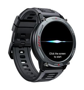 LOKMAT ZEUS 4 PRO 1.43inch AMOLED Display 5ATM Waterproof AI Voice Assistant bluetooth Call Heart Rate Blood Pressure Blood Oxygen Monitor Sleep Monitoring Body Temperature Detection Multi-sport Modes Music Playback Smart Watch