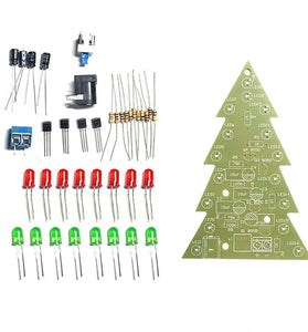 16-light Christmas Tree Components Tri-color/Colorful DIY Electronic Kits Electronics Training Exercises