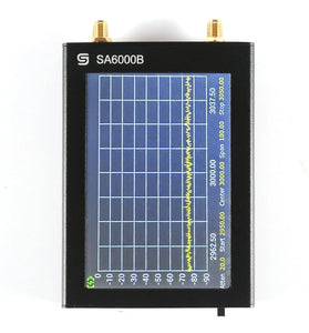 SA-6000B Spectrum Analyzer Signal Generator 30MHz-6000MHz Portable Device 4-inch TFT Touchscreen with SMA Connector and Type-C Charging