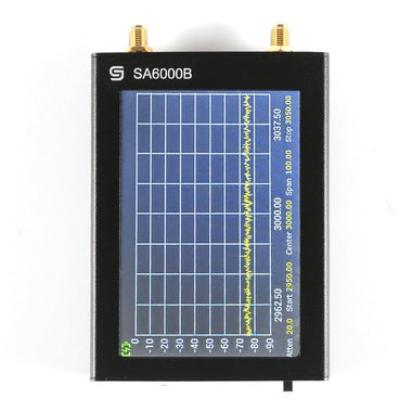 SA-6000B Spectrum Analyzer Signal Generator 30MHz-6000MHz Portable Device 4-inch TFT Touchscreen with SMA Connector and Type-C Charging