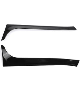 2Pcs Car Black Gloss Black Rear Window Side Spoiler Wing Canards Splitter For VW Golf 6 MK6 2008-2013