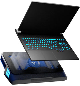 Flydigi BS1 Supercharged Cooling Fan Wind-Pressure Closed-Loop Turbo-Fan Dual Noise Reduction Intelligent Temperature Control 3-Angle Adjustable RGB Laptop Cooling Stand Low Noise Wide Compatibility