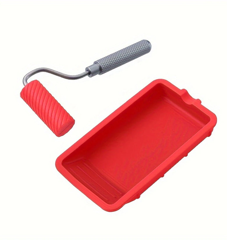 RUITOOL Silicone Glue Roller and Tray Carpenter Woodworking Glue Applicator Kit