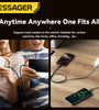 ESSAGER ES-X67 7A 100W USB-A to Type-C+Type-C Cable QC SCP FCP VOOC Fast Charging Data Transmission Tinned Copper Core Line 1M Long for iPhone 16 16 Pro 15 14 for Xiaomi 15 Ultra for Huawei Mate XT for Samsung Galaxy S25 Ultra