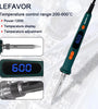 120W Digital Soldering Iron 907 Model Electric Tool Dual Calibration Temperature Range 200-600C Ceramic Heating Core Quick Heat Up EU Plug