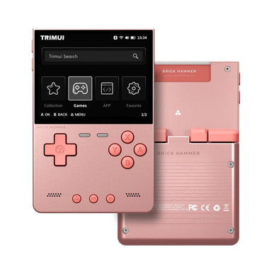 [No Card] Hanhibr TRIMUI BRICK Hammer 3.2-inch Screen Handheld Gaming Console Allwinnder A133plus Quad-core Open-Source System Video Game Player Support WiFi & bluetooth Built-in Dual Stereo Speakers 3000mAh Rechargeable Retro Game Console