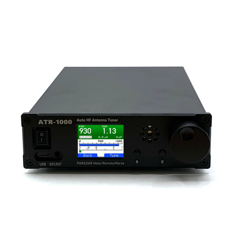 AMNVOLT ATR1000 1000W 1.8-30MHz Automatic Antenna Tuner HF Shortwave Radio Tuner Supports WIFI Remote Control For YAESU ICOM