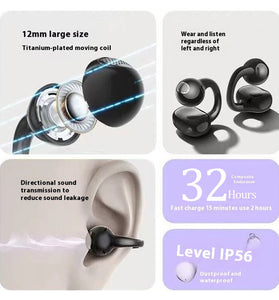 Edifier Comfo Clip Q OWS Earbuds Wireless bluetooth 5.4 Earphone 12mm Titanium-plated Composite Diaphragm Unit AI Call Noise Cancelling 32H Playback Low Game Delay Sports Headphones