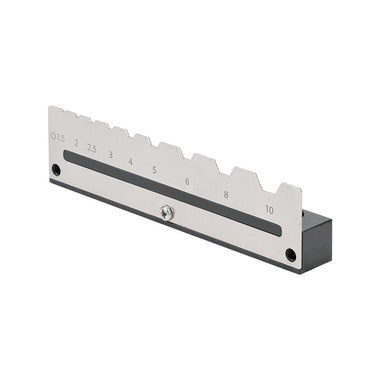 Ganwei MG0-000-0125-1 Hex Key Organizer Rack CNC Aluminum Alloy Stainless Steel Wall Mount Storage for 1.5mm to 10mm Hex Key Set Tool Holder