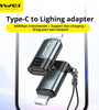 AWEI A11 Type-C Male to iP Female / iP Male to Type-C Female Adapter Converter for Phone Laptop Computer