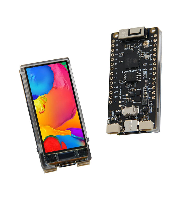 LILYGO T-Display-S3 AMOLED Screen ESP32-S3 1.91-inch RM67162 Display Development Board WiFi Bluetooth 5.0 Wireless Module