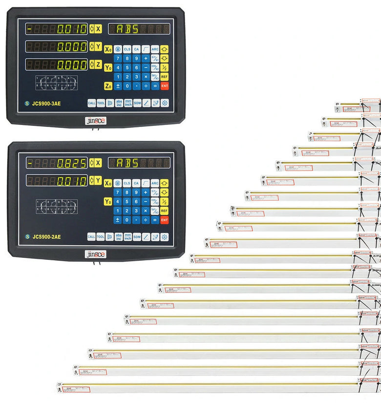 Machifit 2/3 Axis Grating CNC Milling Digital Readout Display / 50-1000mm Electronic Linear Scale Lathe Tool