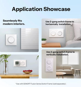 SONOFF MINI-RBS-E Fusion Series Matter Over WiFi Smart Roller Shutter Wall Switch Orb-RBS Works with Google Home Alexa Apple Home