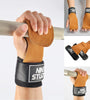 4mm Thickness Fitness Enhance Hand Support Cowhide Soft Material Anti-skid Push-pull Back Auxiliary Horizontal Bar for Gym Strength Training
