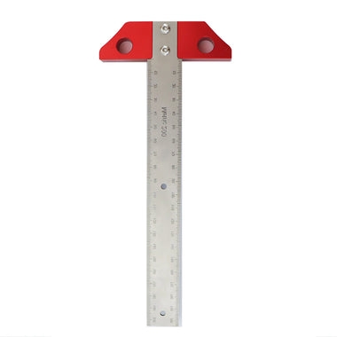8 Inch/200mm T Square Marking Measuring Ruler Imperial Metric Scale Woodworking Scribing Ruler Gauging Tool
