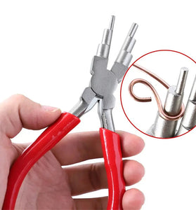 6" Jewelry Pliers Carbon Steel Round Nose Needle Nose Pliers for 3-10mm Rings Wire Wrapping Jewelry Making Tools