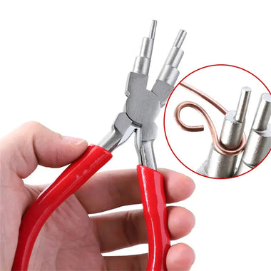 6" Jewelry Pliers Carbon Steel Round Nose Needle Nose Pliers for 3-10mm Rings Wire Wrapping Jewelry Making Tools
