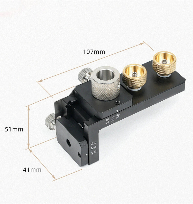 GANWEI Aluminum Alloy CNC MGO-000-148E Drilling and Tapping Fixture Precision Tool for 20 30 40 Series Profiles M6 M8 Threads Anodized Surface Treatment