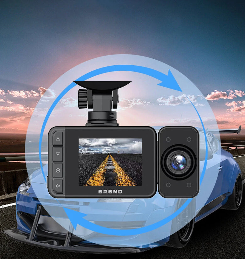 1080P 3 Channel Dash Cam Front and Rear Inside Full HD Recording With Night Vision Wifi Driving Recorder High-Definition Video Parking Monitoring With Night Vision
