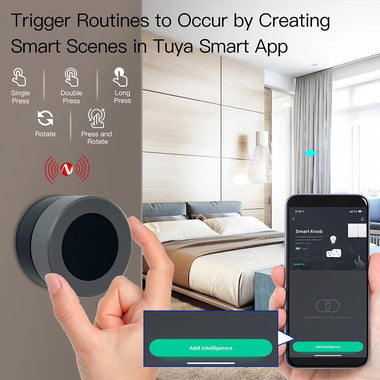 MOES Tuya ZigBe Smart Knob Switch Wireless Scene Button Controller Battery Powered Automation Scenario Smart Life App