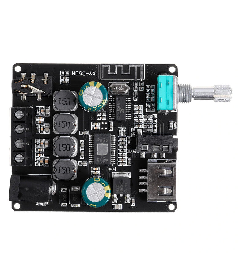 C50H TPA3116D2 2x50W AUX + bluetooth 5.0 HIFI Digital Power Stereo Amplifier Board AMP Amplificador Home Theater