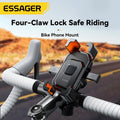 ESSAGER ES-ZJ28 Universal Bike Phone Holder Handlebar/Rearview Mirror Mount Bracket 360 Rotation for  4.7-6.7inch Mobile Phone Stand Shockproof Bracket