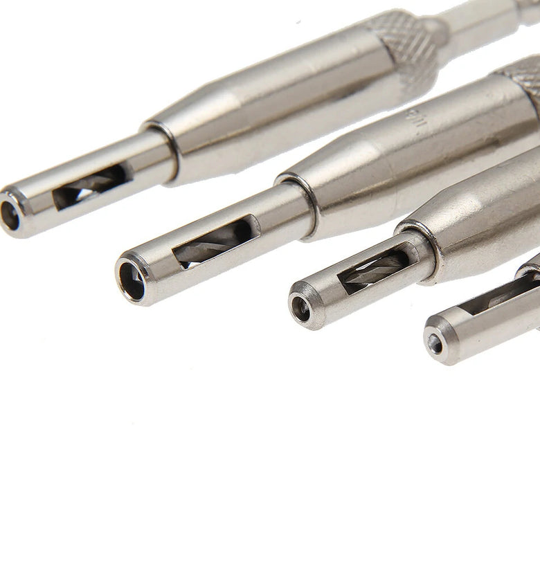4Pcs HSS Self Centering Hinge Drill Bit Set for Hinges Drawer Guides Hole Saw Cutter