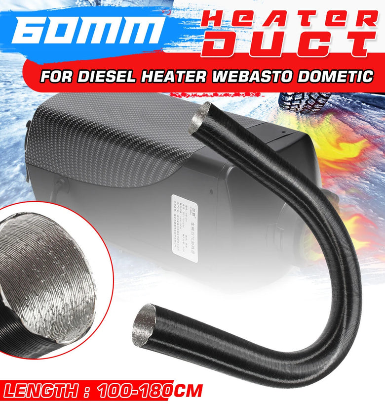60mm Heater Duct Hot and Cold Air Ducting for Diesel Heater Webasto Dometic