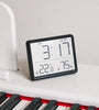 LCD Digital Alarm Clock Large Display with Temperature Humidity Monitor Multi-functional Magnetic Design Portable and Compact Ideal for Travel Desk Nightstand