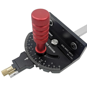 ENJOYWOOD Woodworking M1 Pro Angle Miter Gauge 0-60 Degree for Table Saw Router Table Precision Angle Setting Gauge for Wood Cutting Sawing
