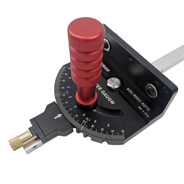 ENJOYWOOD Woodworking M1 Pro Angle Miter Gauge 0-60 Degree for Table Saw Router Table Precision Angle Setting Gauge for Wood Cutting Sawing