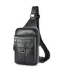 BULLCAPTAIN Vintage Men's Genuine Leather Chest Bag Large Capacity Wear-Resistant Crossbody Shoulder Bags Fashion Travel Outdoor Messenger Pack