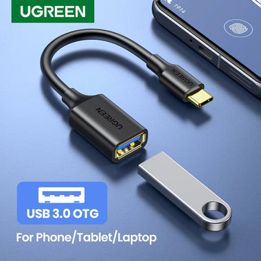 Ugreen US154 Type-C Male to USB3.0 Female OTG Adapter Cable for Phone Laptop Tablet U Disk