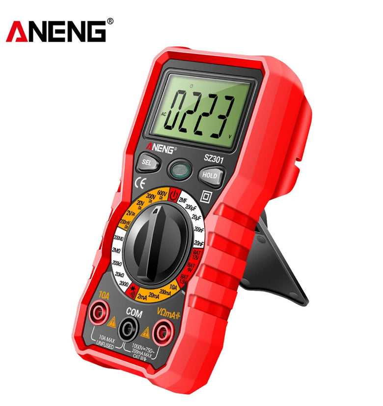 ANENG SZ301 Digital Multimeter AC/DC Votage Current Automatic Tester Electrical Resistance Ohm Ammeter Capacitance Meter